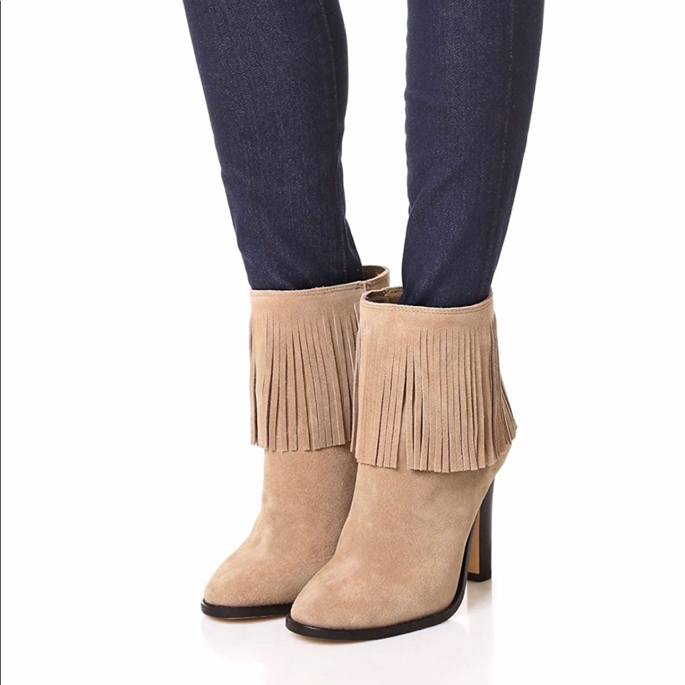 Joie Cambrie Fringe Bootie